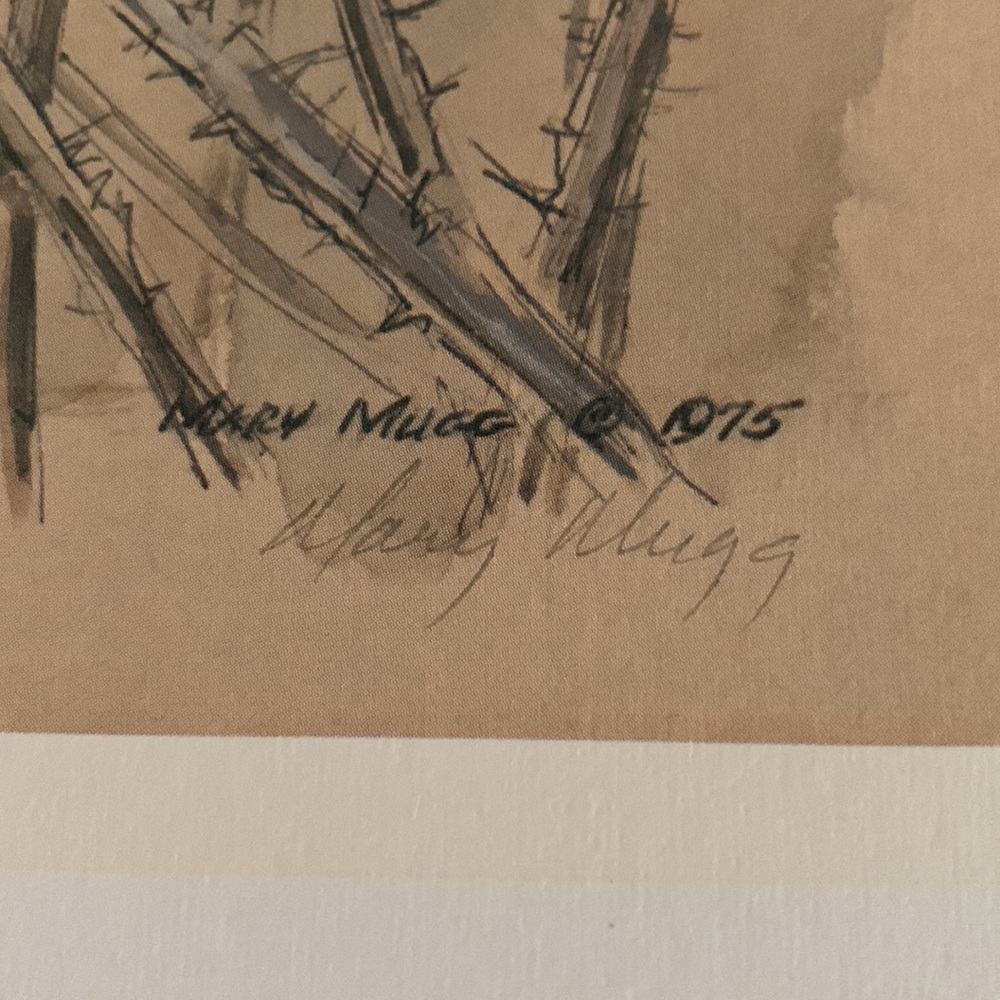 1975, set of numbered, 88/500 and 89/500 signed prints of birds nest MARY MUGG. - Picture 8 of 9